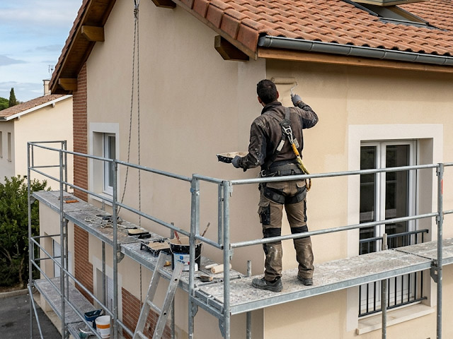 Rénovation de façade et travaux de peinture extérieure par Monclar Couvreur